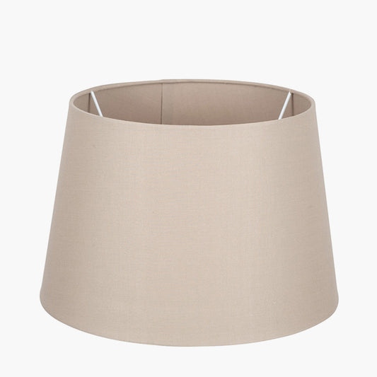 Adelaide 25cm Taupe Tapered Poly Cotton Shade for sale - Woodcock and Cavendish