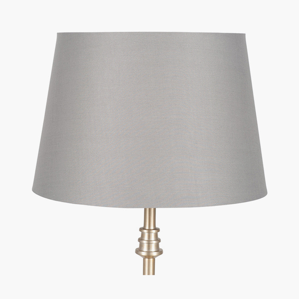 Adelaide 20cm Steel Grey Tapered Poly Cotton Shade for sale - Woodcock and Cavendish