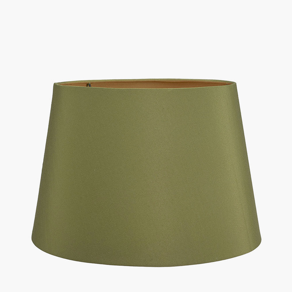 Adelaide 35cm Sage Tapered Poly Cotton Shade for sale - Woodcock and Cavendish