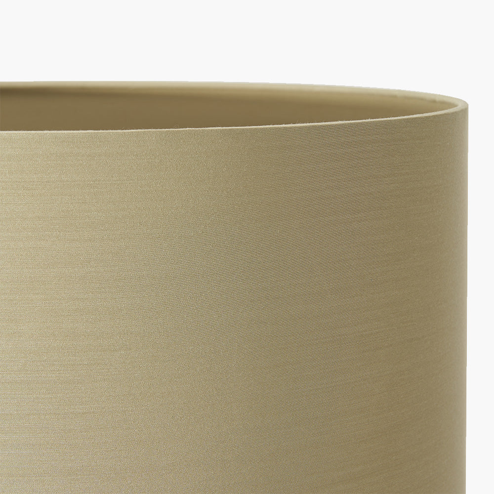 Harry 25cm Taupe Poly Cotton Cylinder Drum Shade for sale - Woodcock and Cavendish