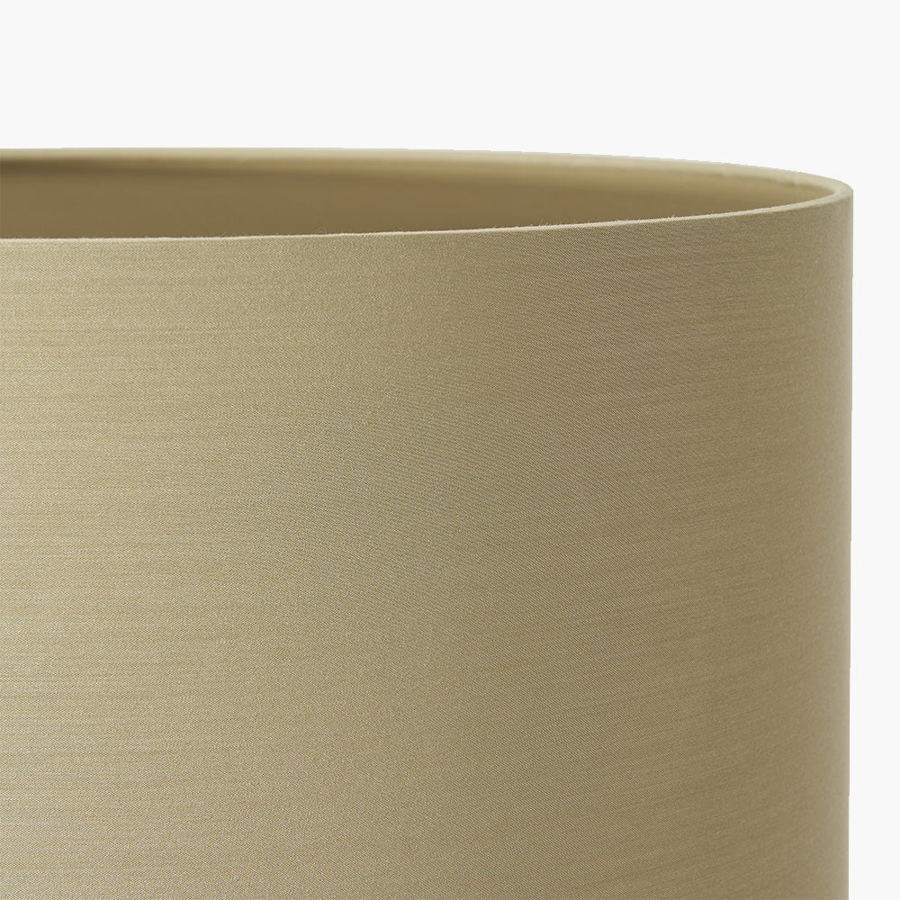 Harry 45cm Taupe Poly Cotton Cylinder Drum Shade for sale - Woodcock and Cavendish