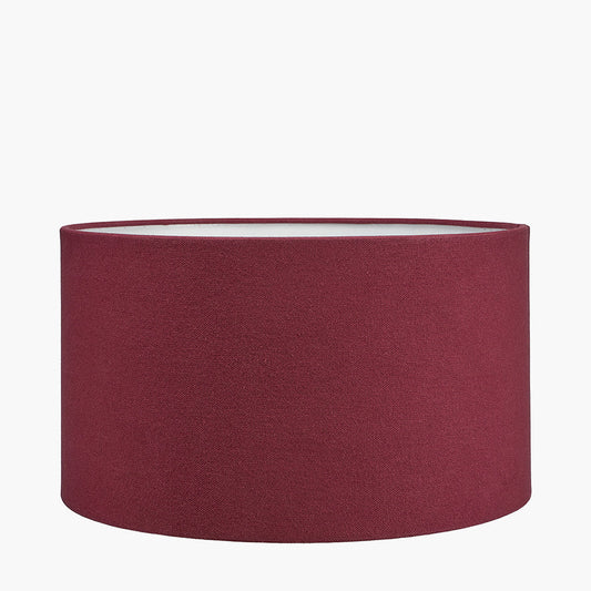 Henry 45cm Mulberry Handloom Cylinder Shade for sale - Woodcock and Cavendish