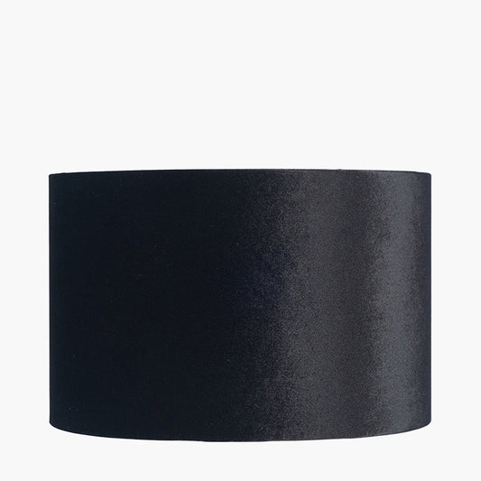 Bow 35cm Black Velvet Cylinder Shade for sale - Woodcock and Cavendish
