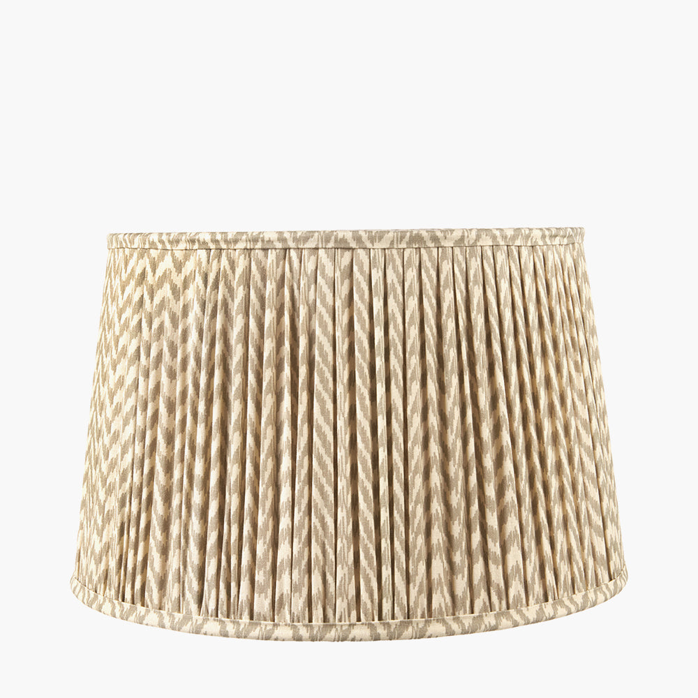 Taupe Chevron Mushroom Pleat Shade-45cm