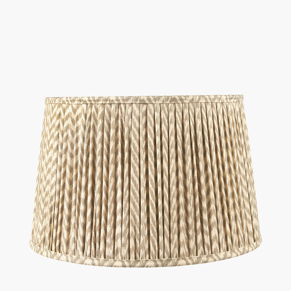 Vienna 45cm Taupe Chevron Mushroom Pleat Shade