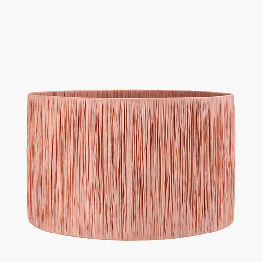 Tilia 35cm Apricot Raffia Cylinder Shade for sale - Woodcock and Cavendish