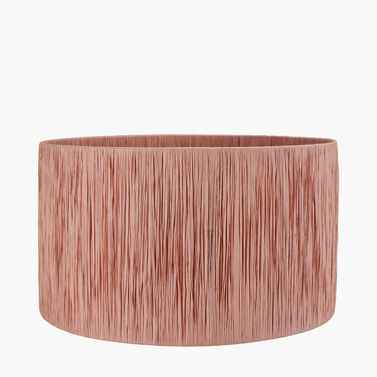 Tilia 40cm Apricot Raffia Cylinder Shade for sale - Woodcock and Cavendish