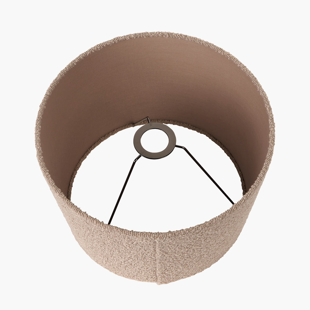 Martigues 30cm Taupe Boucle Tapered Cylinder Shade