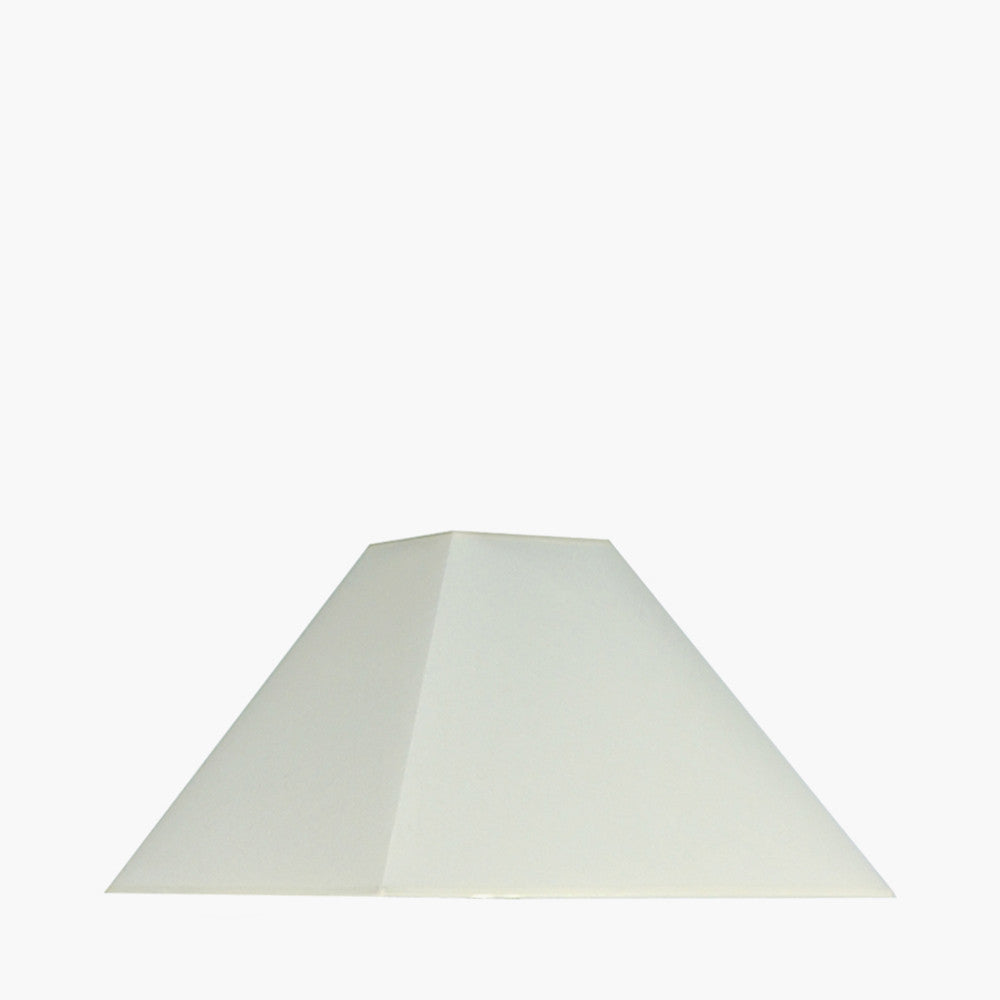 Pyramid 30cm Cream Cotton Tapered Square Shade for sale - Woodcock and Cavendish