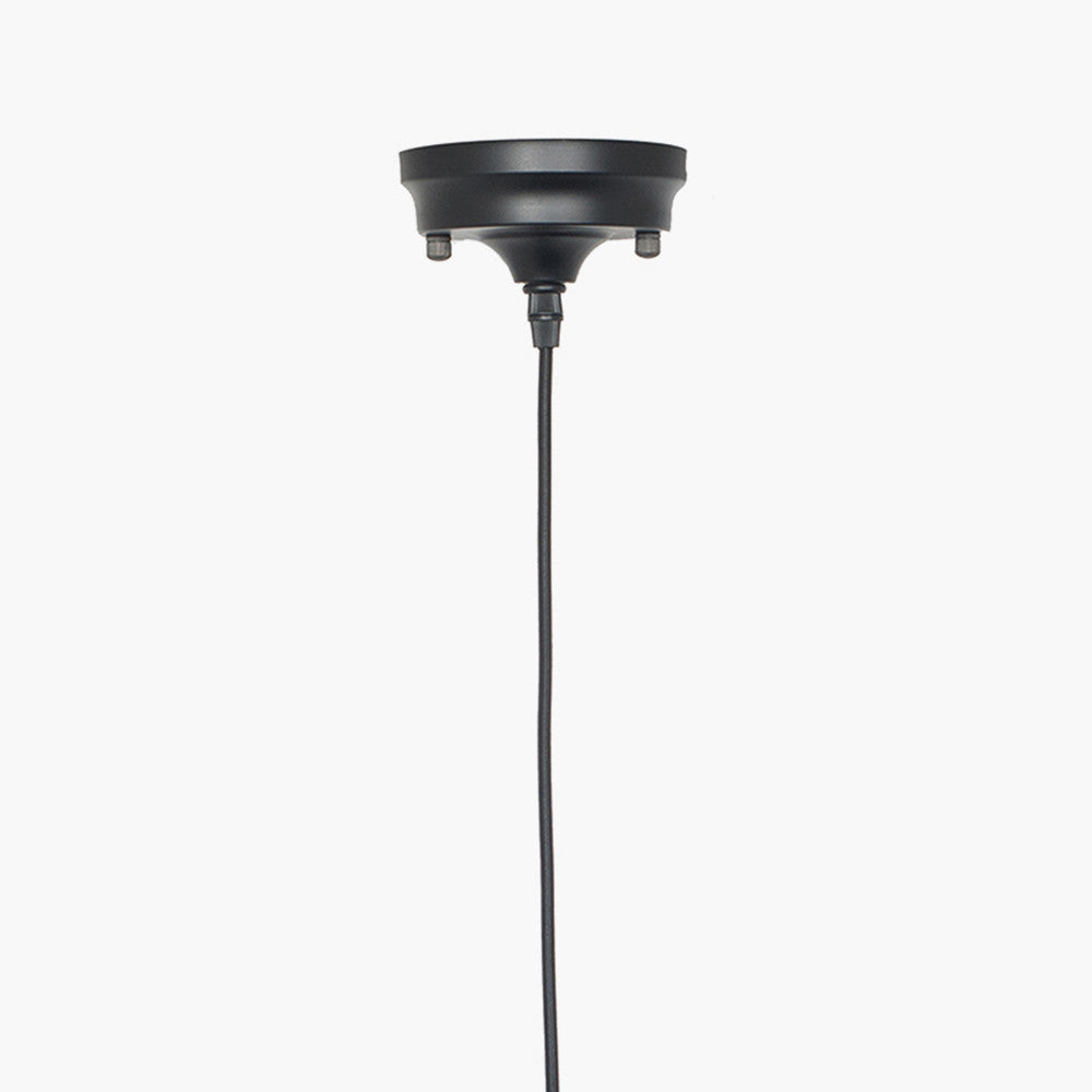 Black Retro Electrified Ceiling Fitting