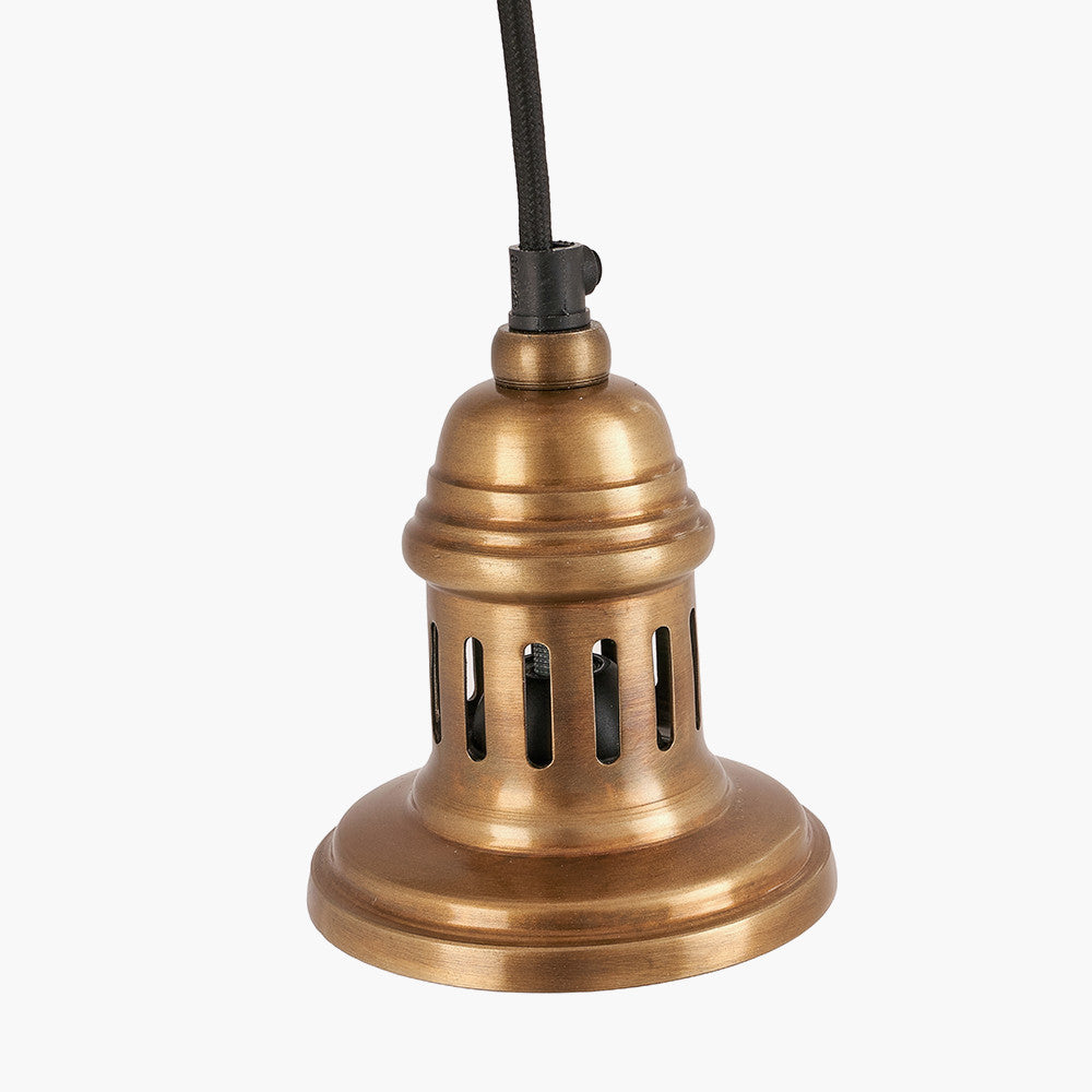 Antique Brass Metal Electrical Ceiling Fitting for Café and Dome Pendants