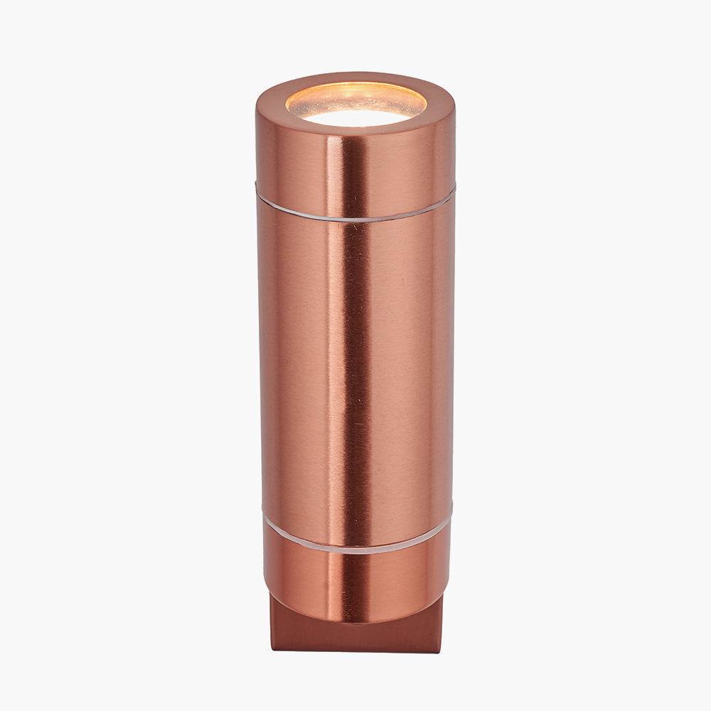 Lantana Copper Metal Dual PIR Wall Light for sale - Woodcock and Cavendish