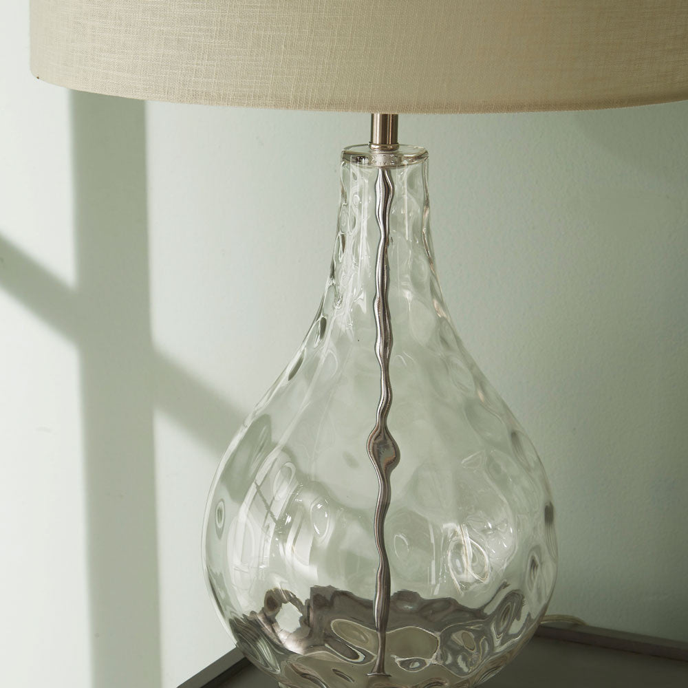 Charlotte Clear Glass Table Lamp for sale - Woodcock and Cavendish
