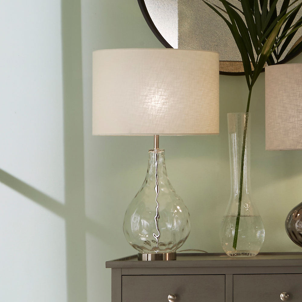 Charlotte Clear Glass Table Lamp for sale - Woodcock and Cavendish