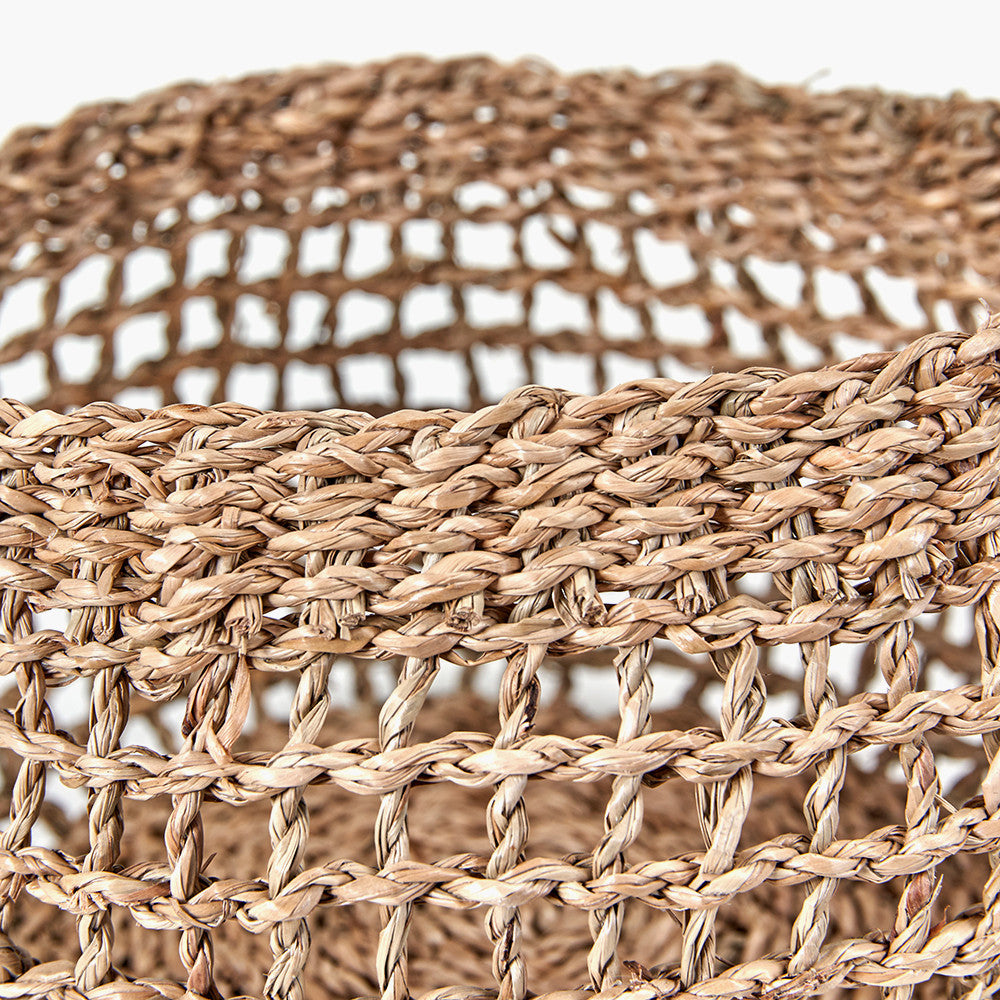 S/3 Open Weave Seagrass Round Baskets for sale - Woodcock and Cavendish