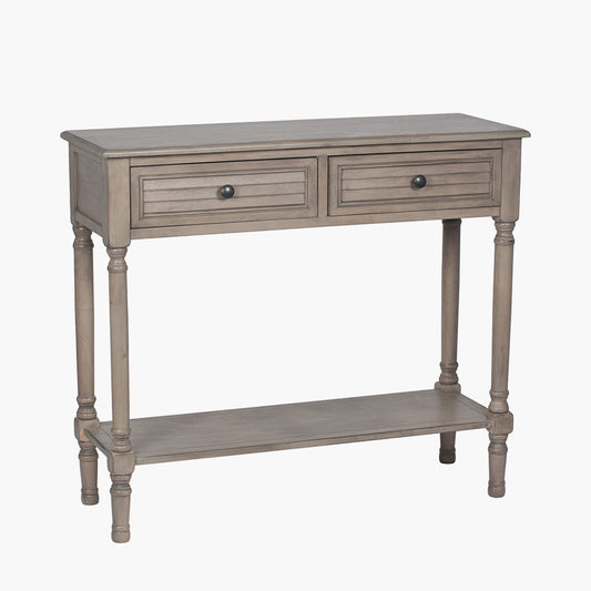 Ashwell Taupe Pine Wood Console Table K/D