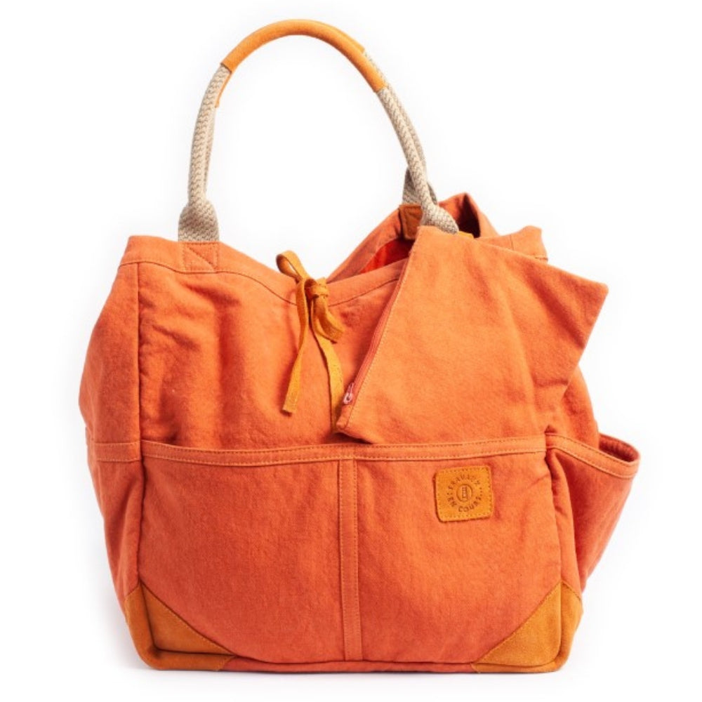 Large Tote in Chili Orange for sale - Woodcock and Cavendish