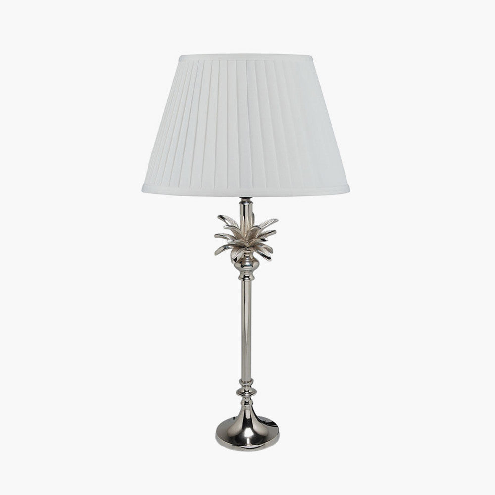 Trafalgar Nickel Metal Palm Tree Table Lamp