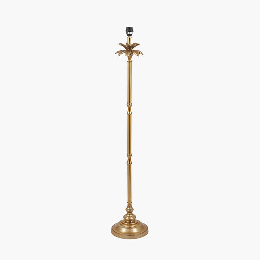 Trafalgar Gold Metal Palm Tree Floor Lamp