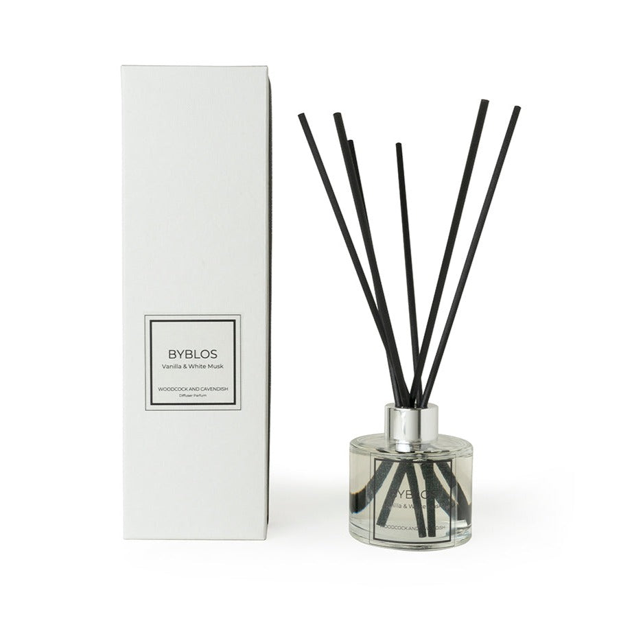 Byblos Room Diffuser 100ml for sale - Woodcock and Cavendish