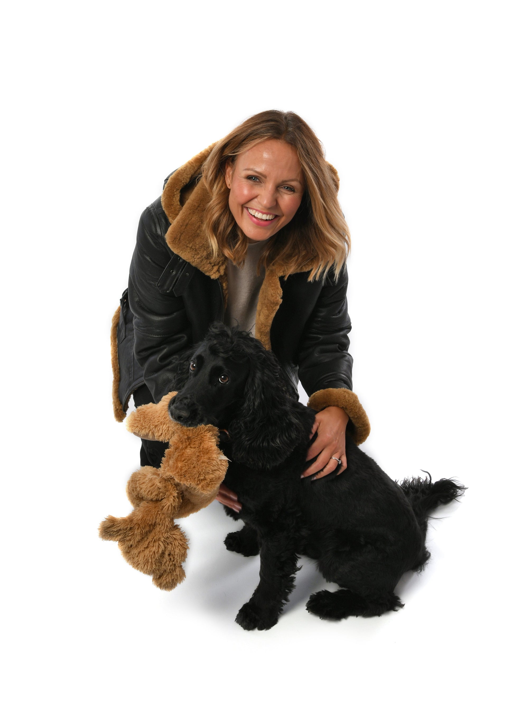 Brown Hooded Sheepskin Ladies Flying Leather Jacket for sale - Woodcock and Cavendish