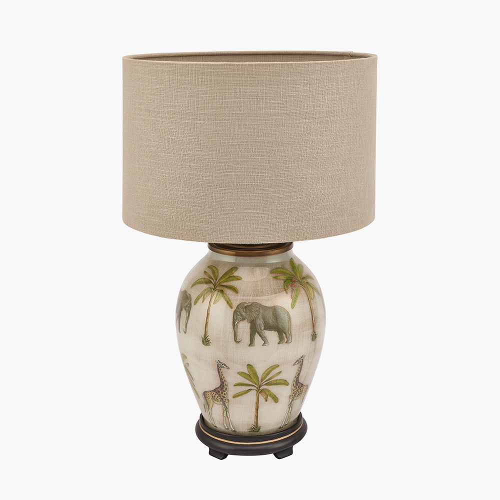 Safari Medium Glass Table Lamp