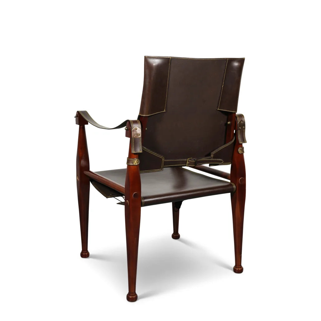 Bridle Leather Campaign Chair