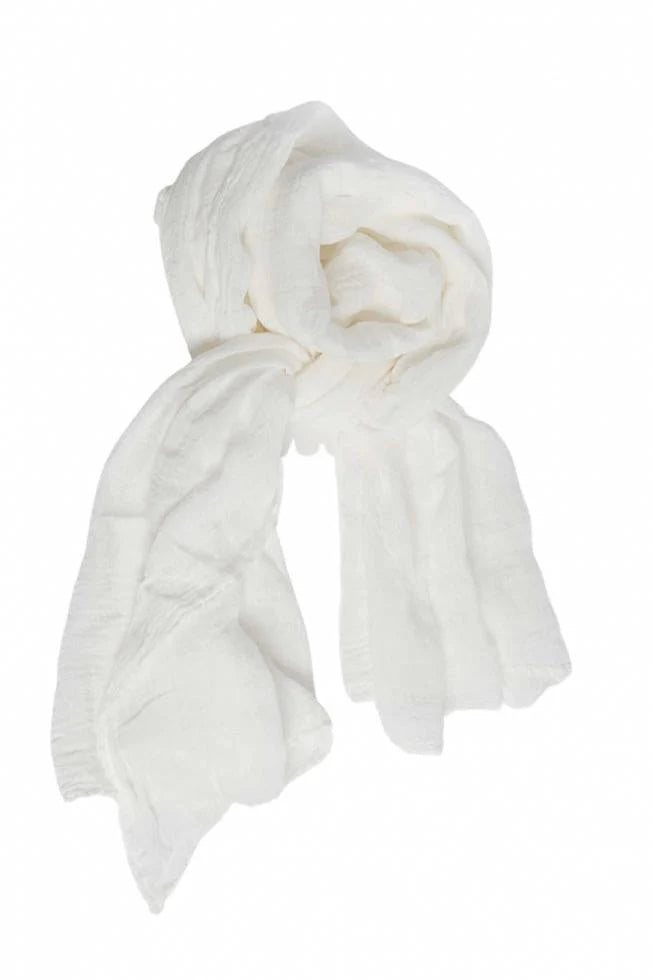 Pure Hemp Stole | White Limehouse