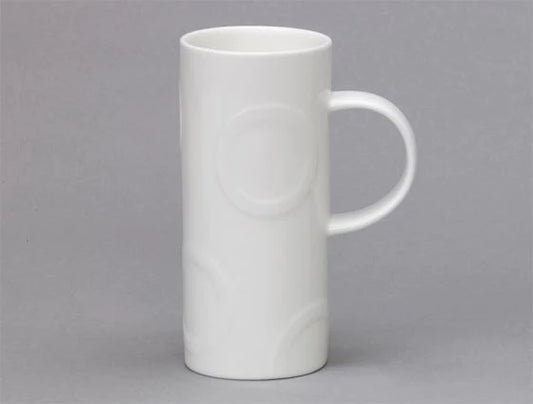 Skinny Hoop White Bone China Mug for sale - Woodcock and Cavendish