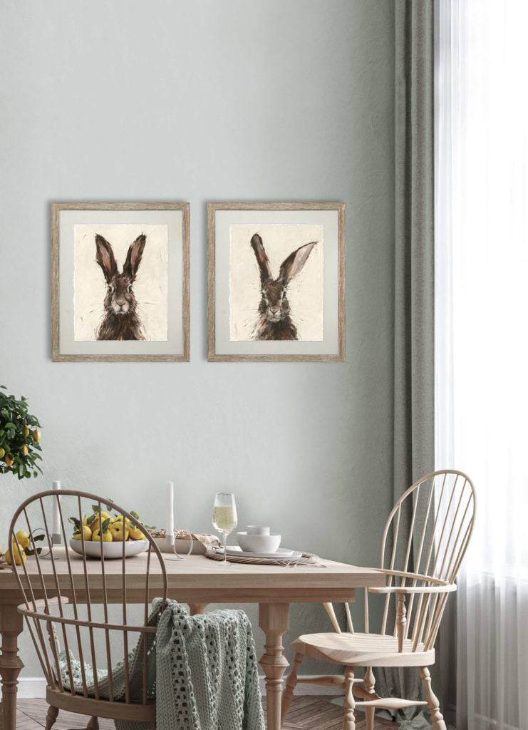 Alice & Jack by Ethan Harper - Framed Print - Set of 2 for sale - Woodcock and Cavendish