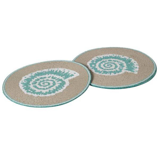 Beaded Placemats - Ocean Shell for sale - Woodcock and Cavendish