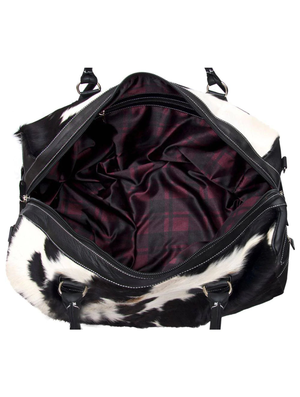 Black Cowhide Leather Weekend Bag for sale - Woodcock and Cavendish