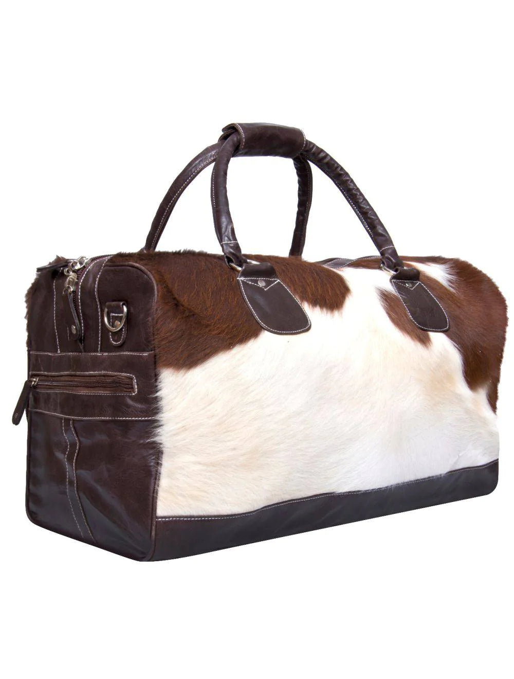 Brown Cowhide Leather Weekend Bag for sale - Woodcock and Cavendish