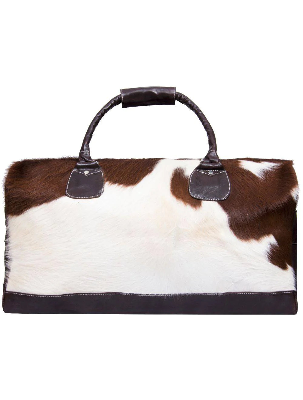 Brown Cowhide Leather Weekend Bag for sale - Woodcock and Cavendish