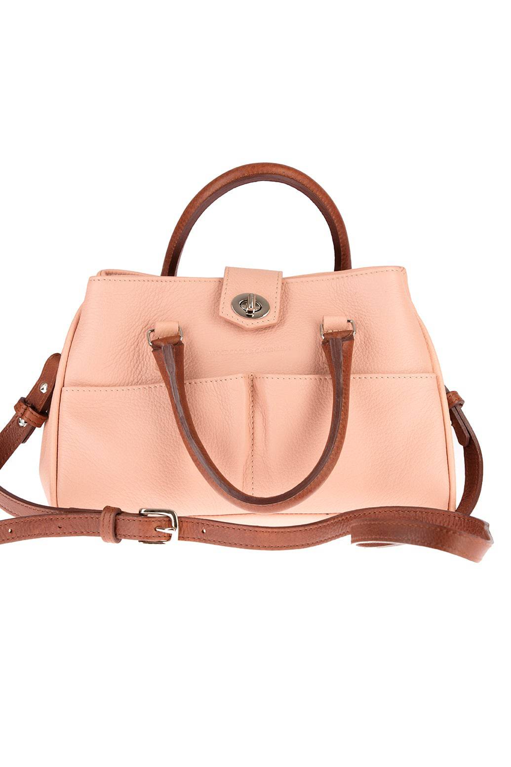 Cadogan Mini Tote Bag in Rose Leather by Woodcock & Cavendish for sale - Woodcock and Cavendish