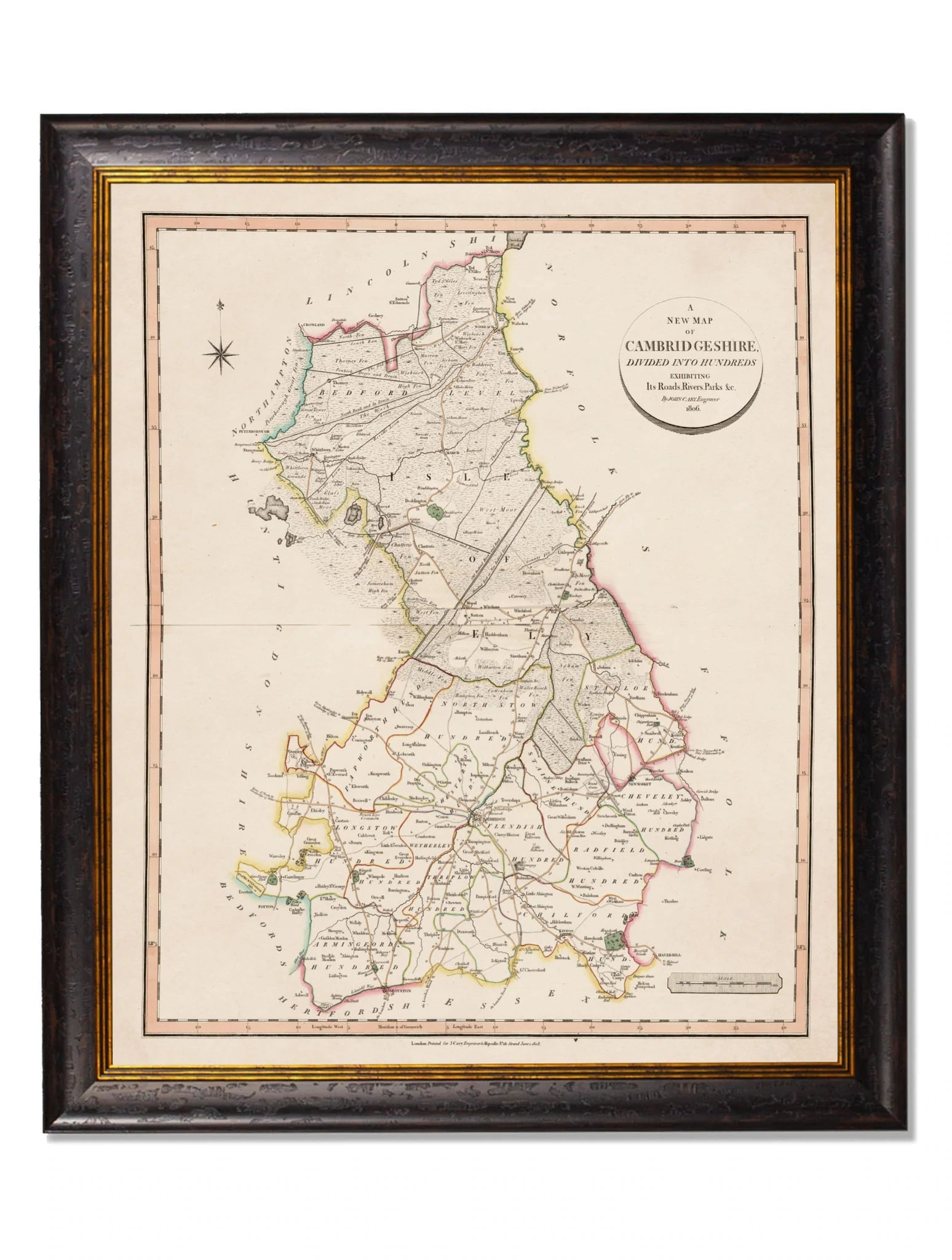C.1806 County Maps Of England Frames for sale - Woodcock and Cavendish