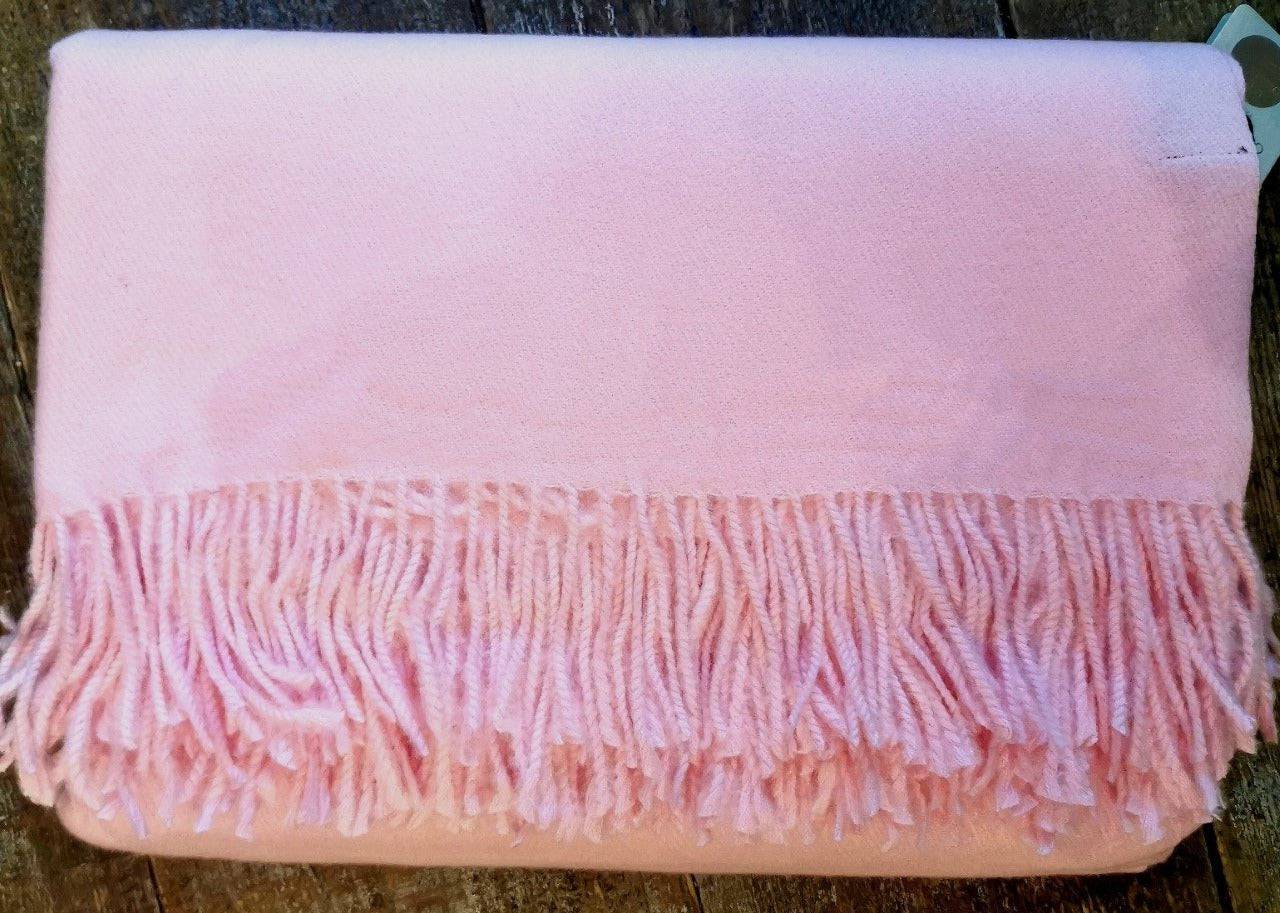 Cashmere Blanket in Pink-Olivier Pascal for sale - Woodcock and Cavendish