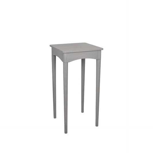 Dark Grey Pine Wood Square Occasional Table for sale - Woodcock and Cavendish