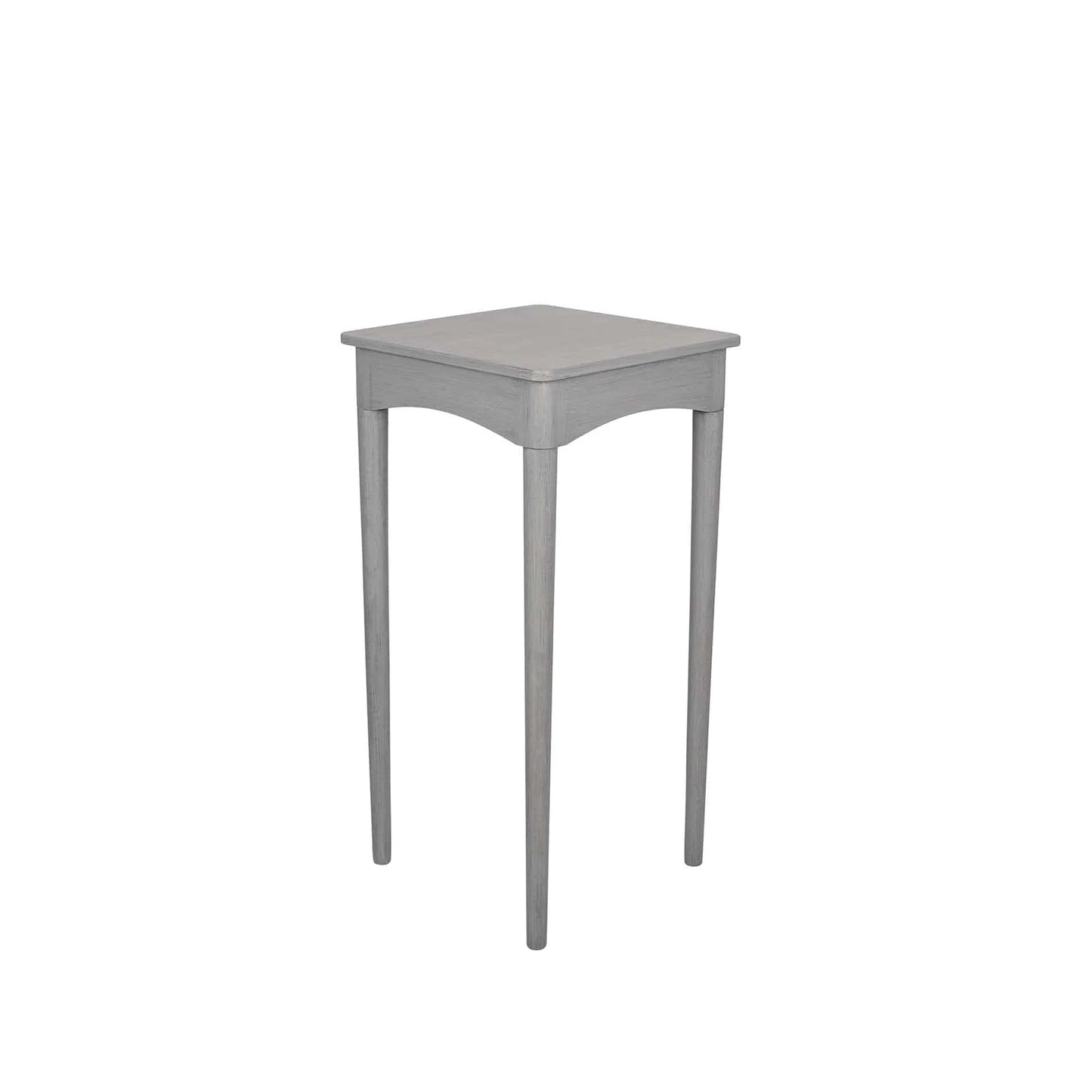 Dark Grey Pine Wood Square Occasional Table for sale - Woodcock and Cavendish