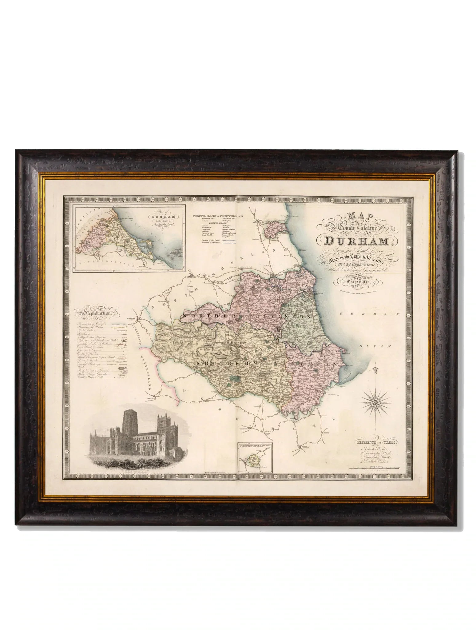 C.1830 County Maps Of England Frames for sale - Woodcock and Cavendish