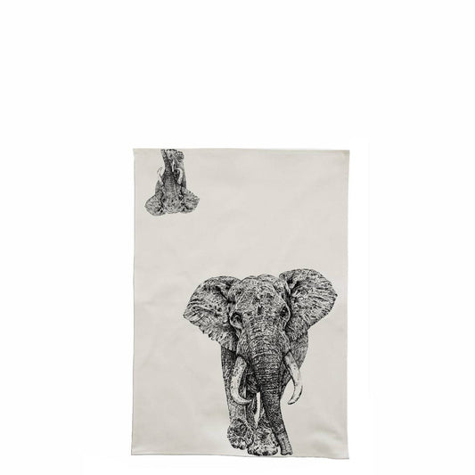 Elephant Tea Towel for sale - Woodcock and Cavendish