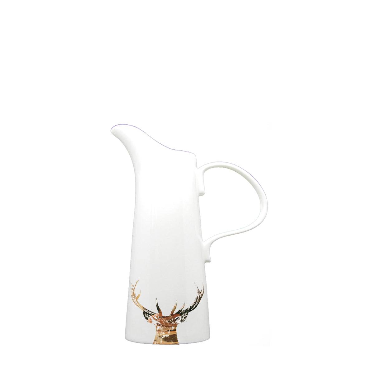 Gold Majestic Stag Jug - Medium for sale - Woodcock and Cavendish