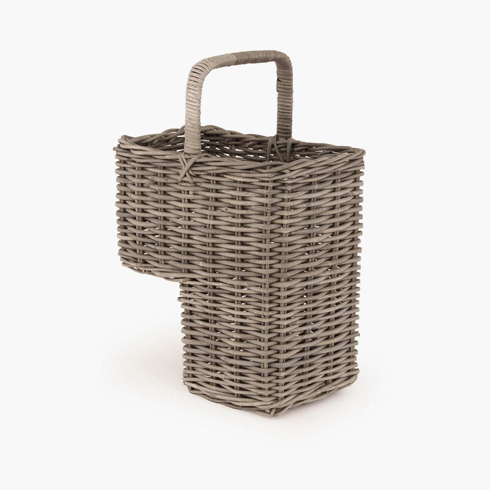 Grey Kubu Stair Storage Basket for sale - Woodcock and Cavendish