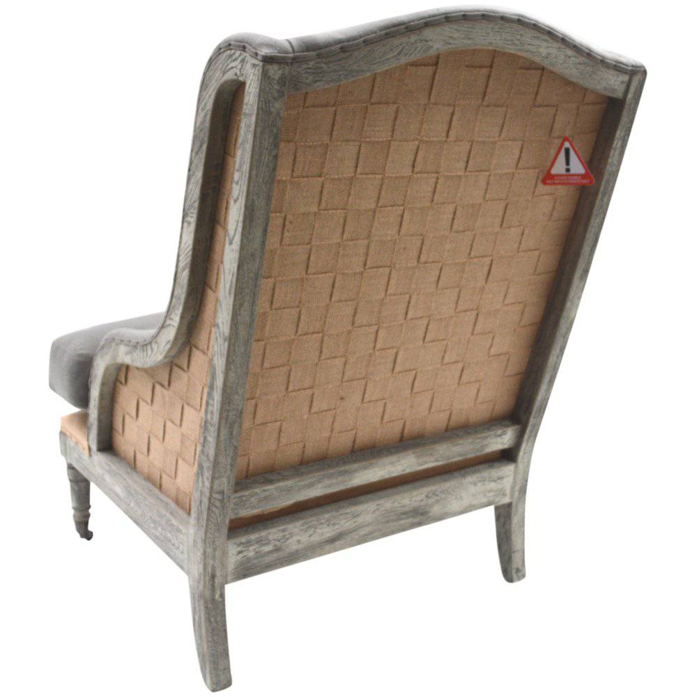 Gustavian Armchair in Grey for sale - Woodcock and Cavendish