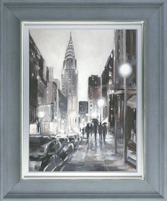 Illuminated Streets 2 by Ethan Harper - Framed Print for sale - Woodcock and Cavendish