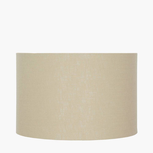 Lino 35cm Butterscotch Self Lined Linen Drum Shade for sale - Woodcock and Cavendish