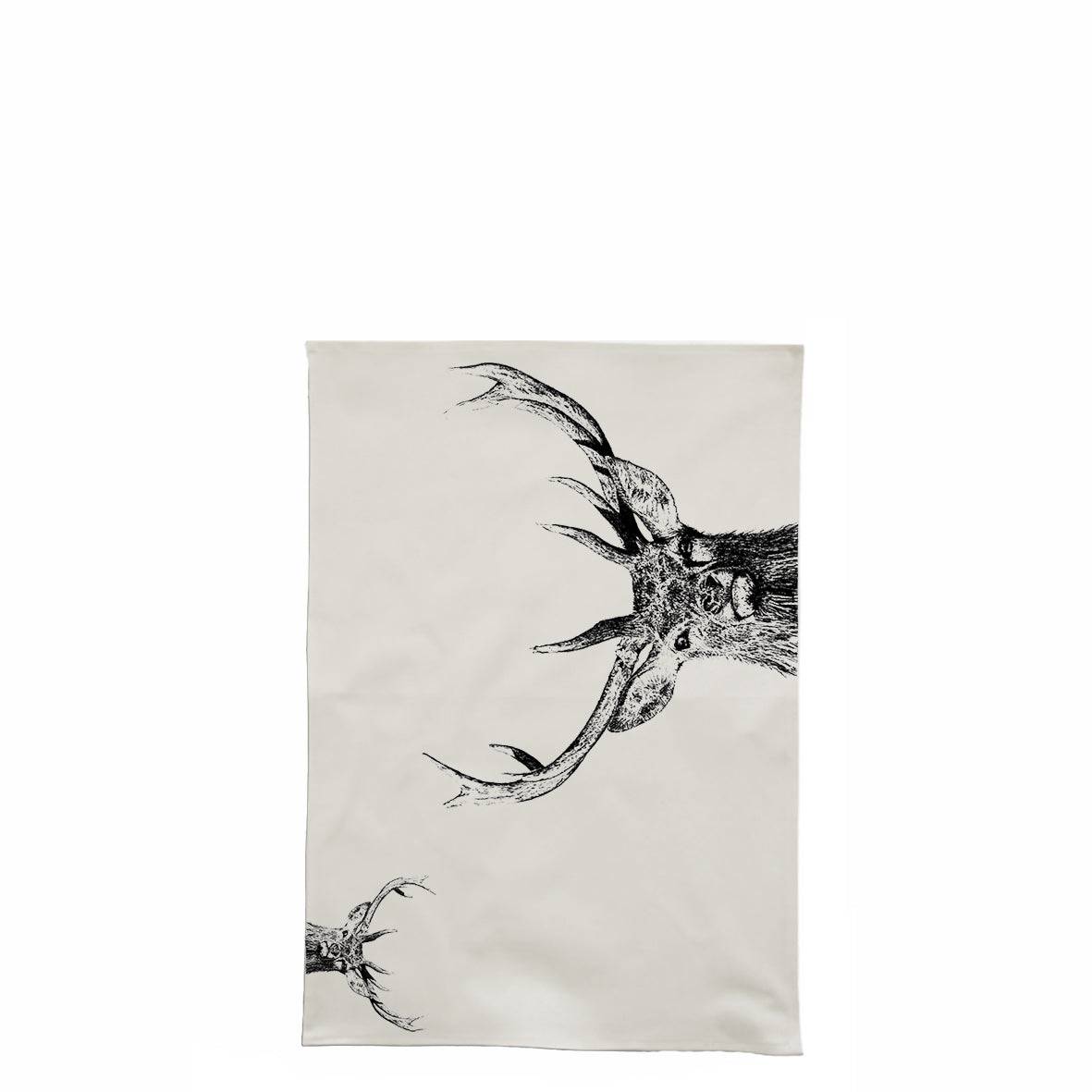 Majestic Stag Tea Towel for sale - Woodcock and Cavendish