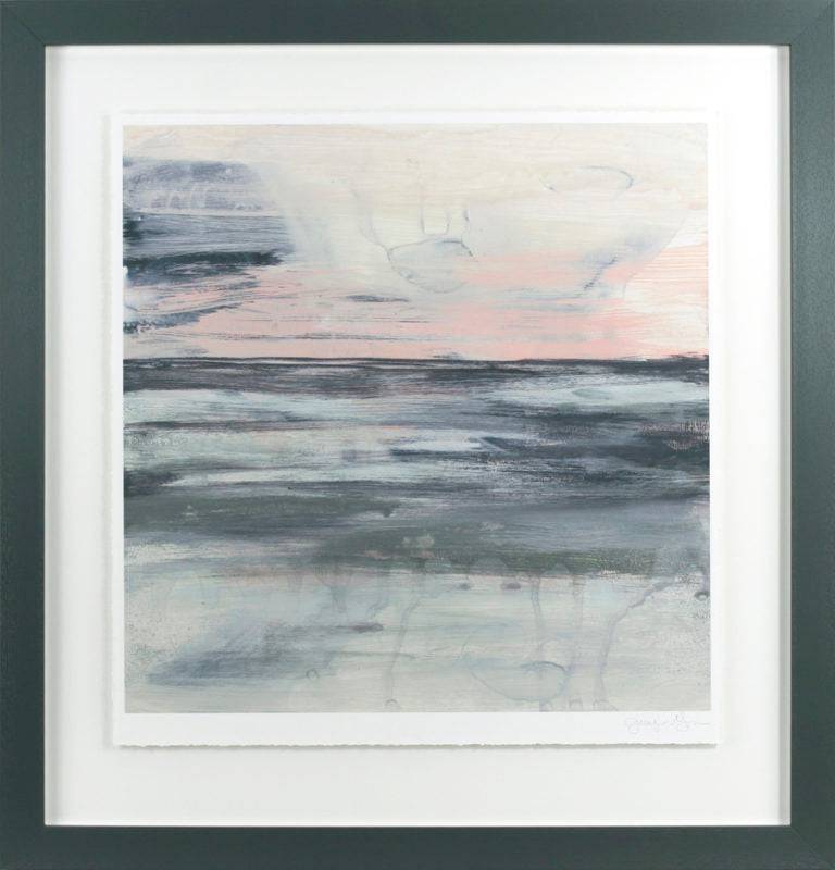 Pastel Coast by Jennifer Goldberger - Framed Print - Set of 2 for sale - Woodcock and Cavendish