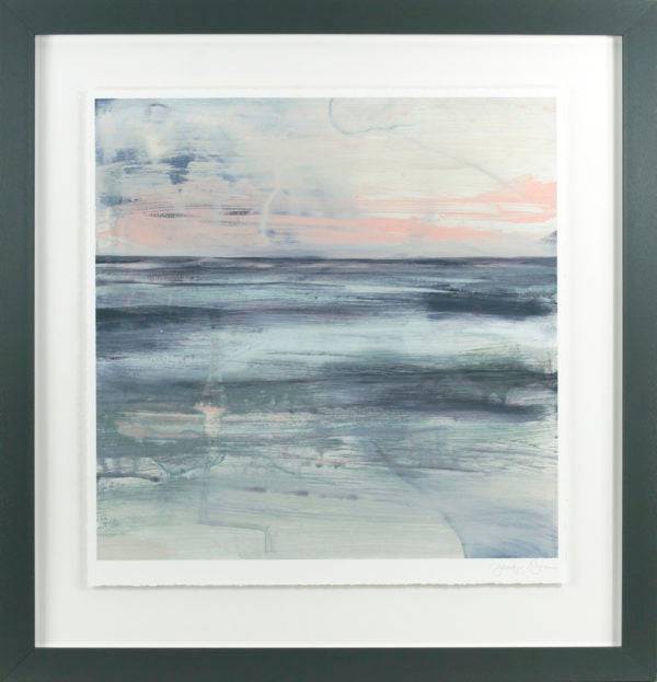 Pastel Coast by Jennifer Goldberger - Framed Print - Set of 2 for sale - Woodcock and Cavendish