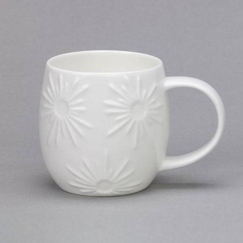 Plum Star White Bone China Mug for sale - Woodcock and Cavendish